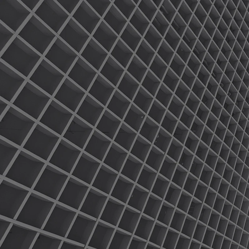 Профиль Грильято МАМА 75х75 ( выс.30/шир.10) Эконом черный А911 rus 0,6