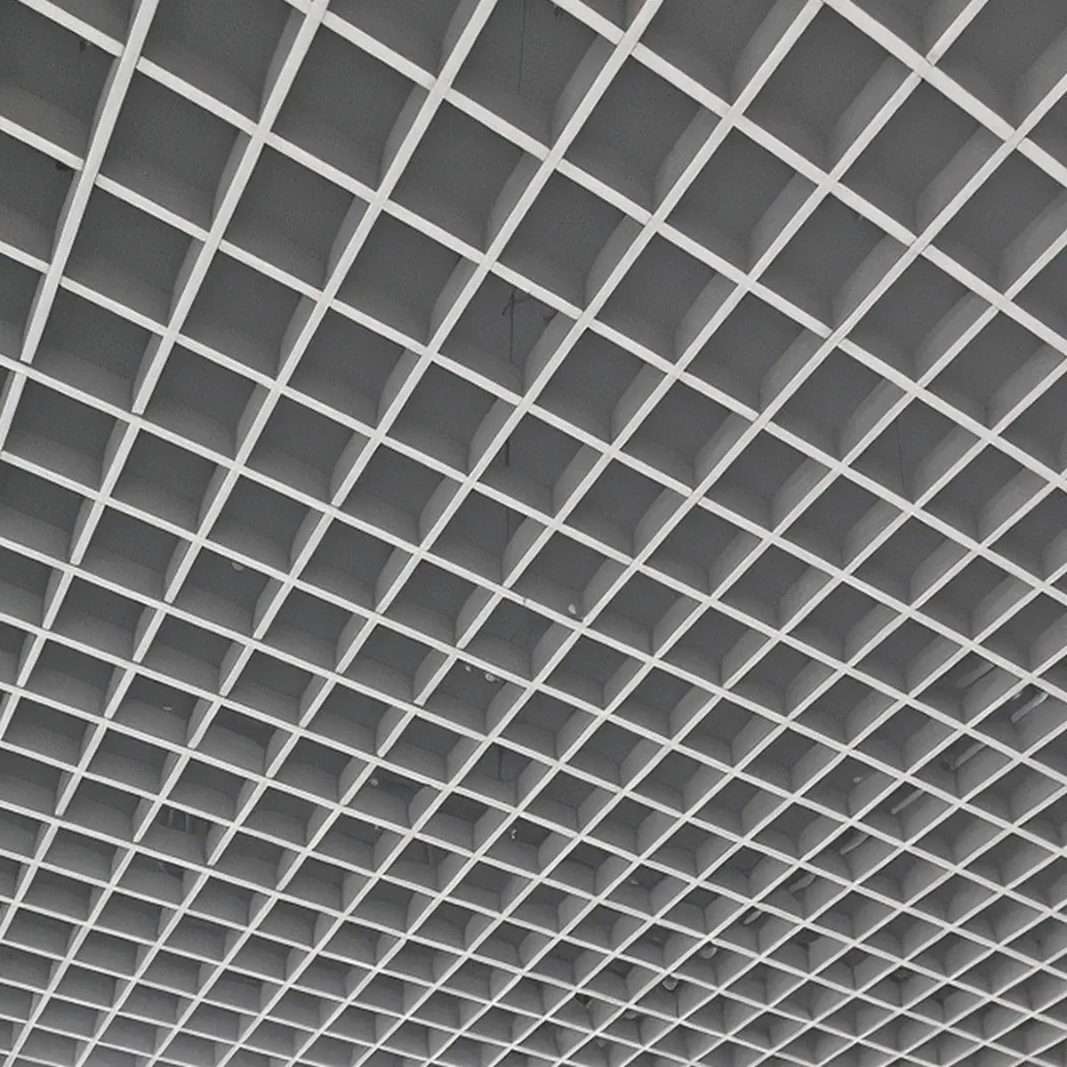 Профиль Грильято несущий 100х100 (высота 30 мм, ширина 10 мм), Эконом, металлик матовый, 2400 мм
