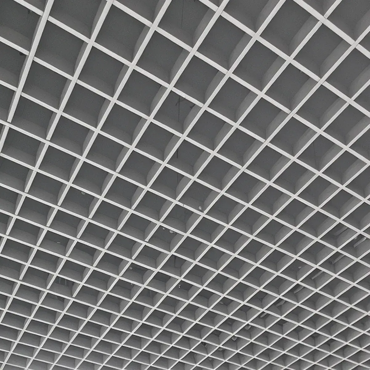 Профиль Грильято ПАПА 120х120 (высота 30 мм, ширина 10 мм), Эконом, белый матовый, 600 мм